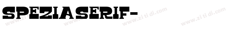 Spezia Serif字体转换